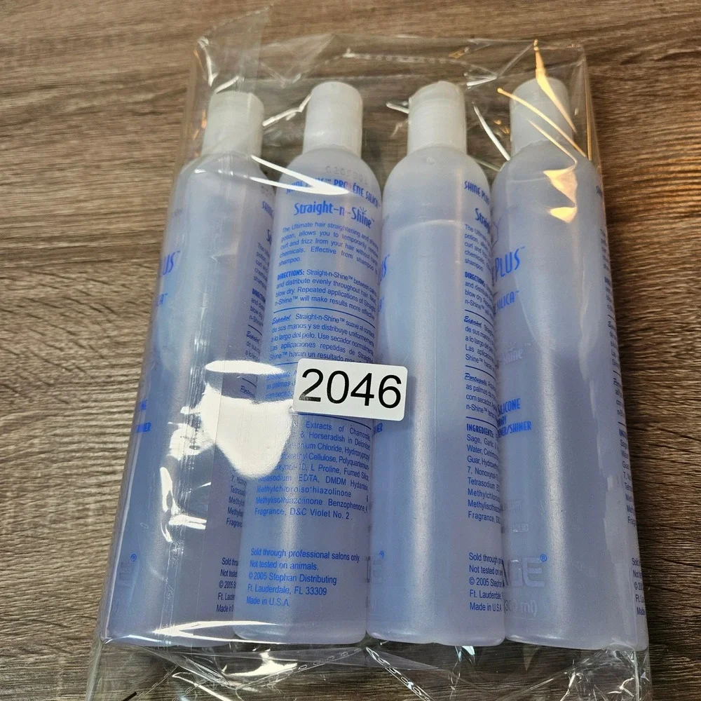 Lot of 4 Image Shine Plus Prolene Silica Straight-n-Shine Hair Shiner 10oz Each
